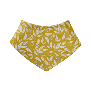 Bandana Bib -Willow Leaf Mustard