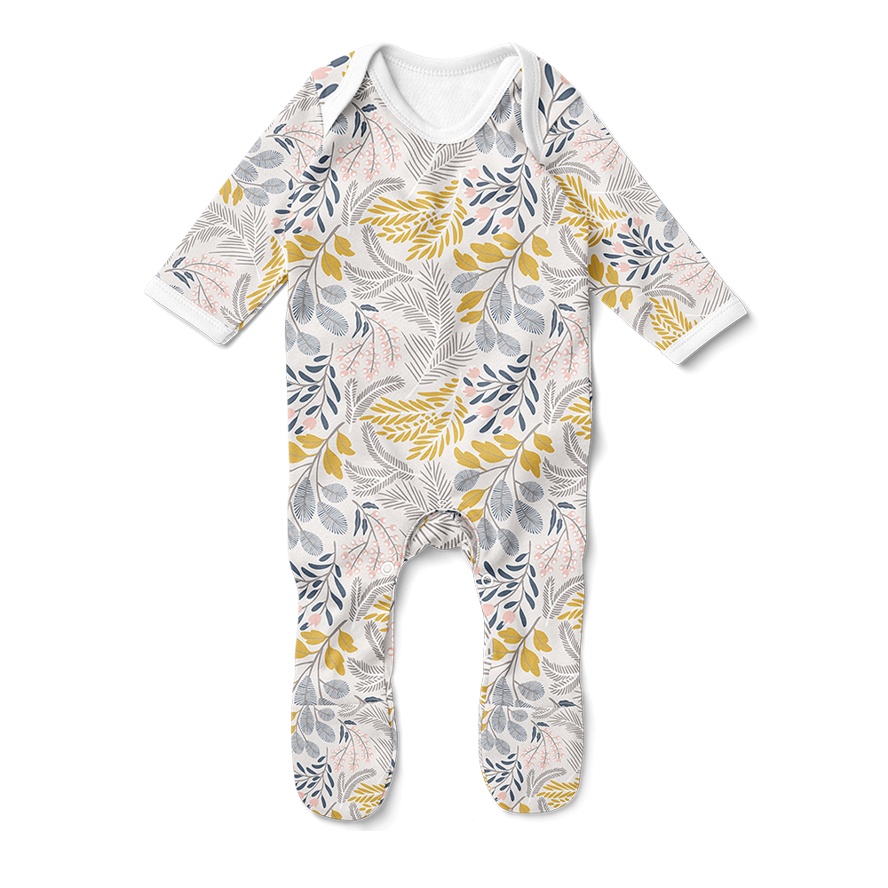 Footed Romper - Chamomile