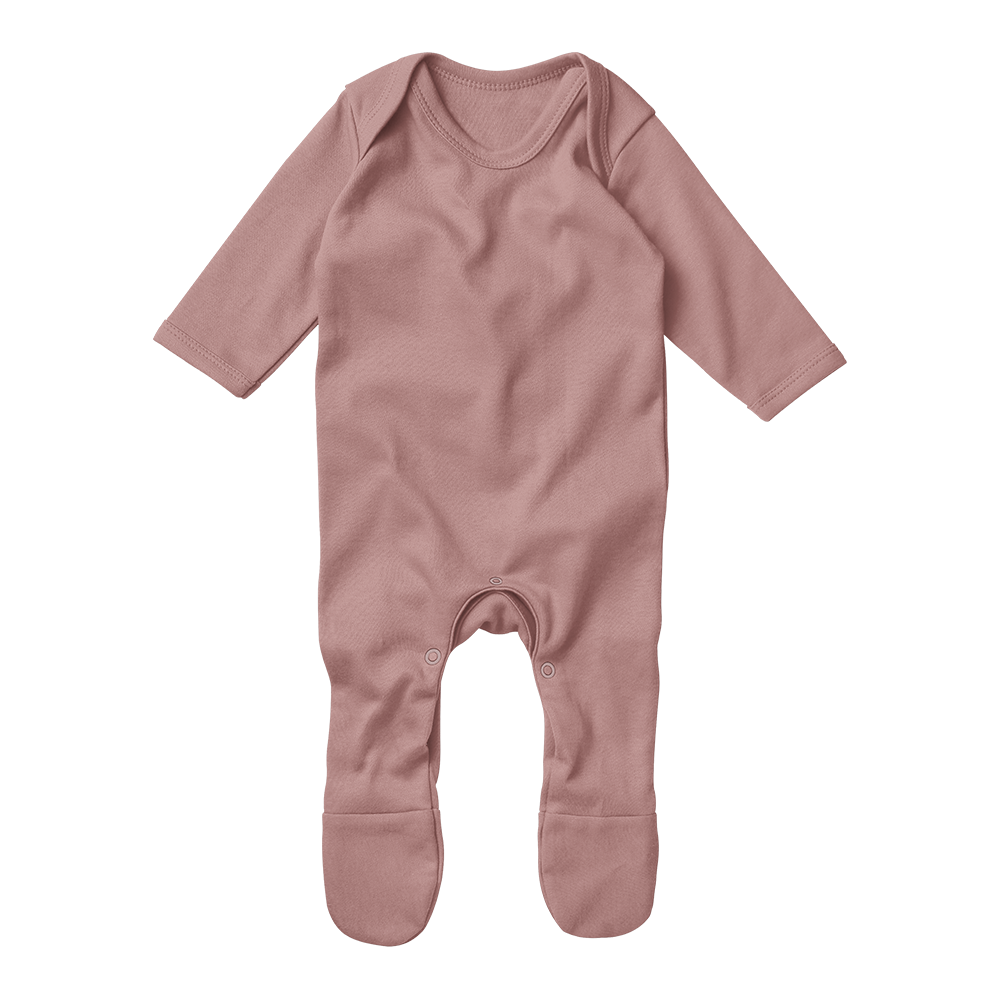 Baby Basics - Footed Romper - Dusky Pink