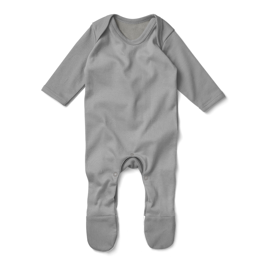 Baby Basics - Footed Romper - Grey