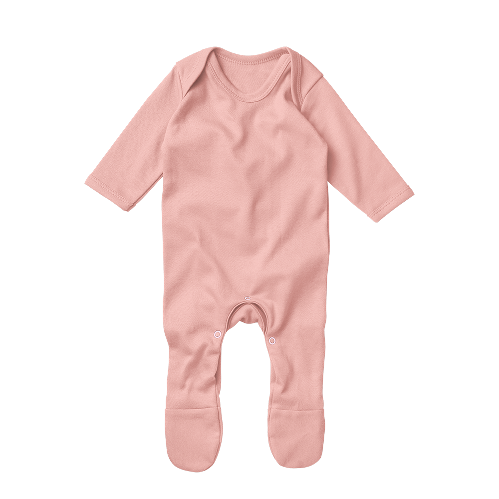 Baby Basics - Footed Romper - Peach