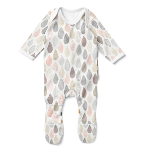 Footed Romper - Scattered Droplets