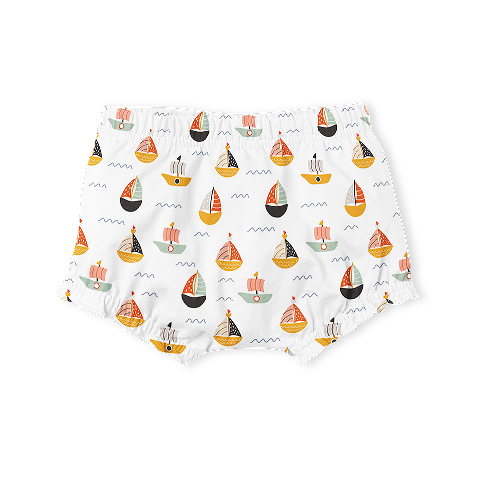 Nappy Cover Pants - Sail Boats