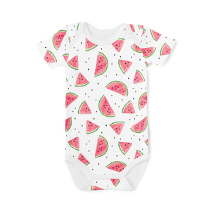 Short Sleeve Onesie - Watermelons