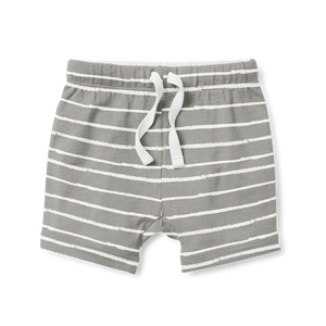 SALE -Stripe Grey Shorts
