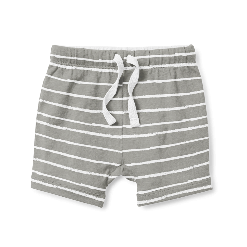 SALE -Stripe Grey Shorts