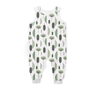 Summer Romper - Green Leaves