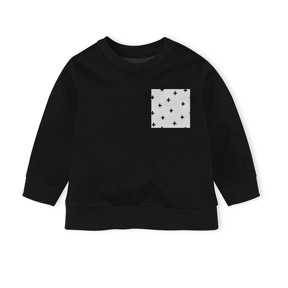 Sweater - Black/ Rock n Roll Grey Pocket