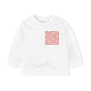 Sweater - White/Cross Blush