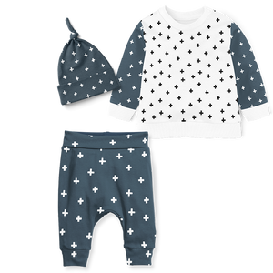 Sweater Set - Cross Midnight/Cross White