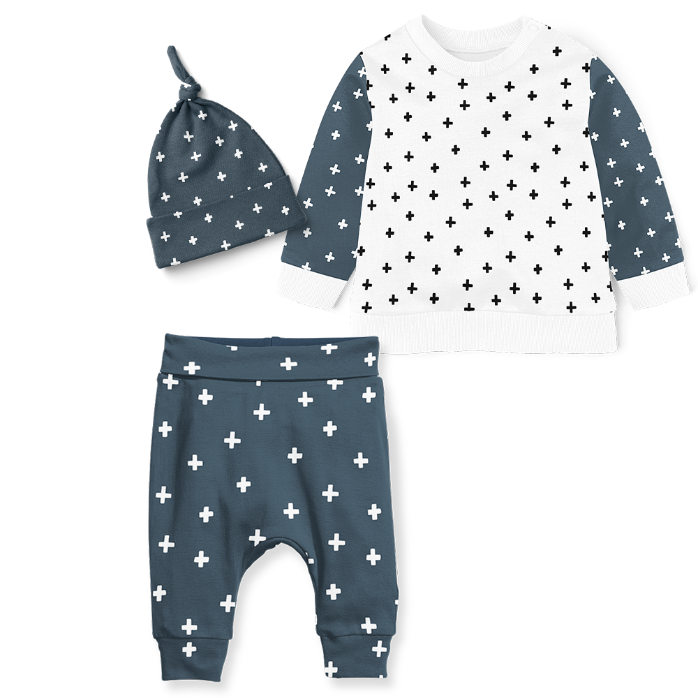 Sweater Set - Cross Midnight/Cross White