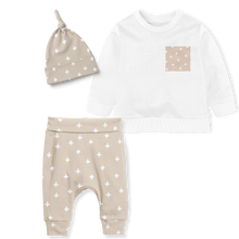 Load image into Gallery viewer, Sweater Set - Cross Stone/White /Cross Stone Pocket
