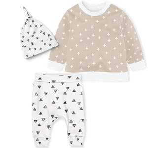 Sweater Set - Cross Stone/ Painted Triangles