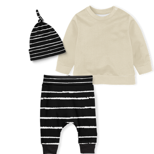Sweater Set - Stripe Black/ Stone