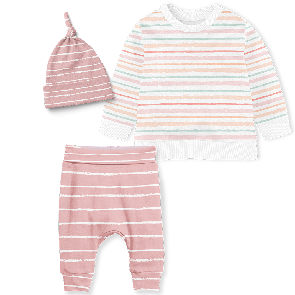 Sweater Set - Candy StripeS/Stripe Blush