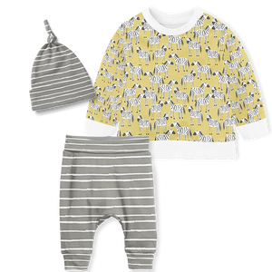 Sweater Set - Zebra/Stripe Grey