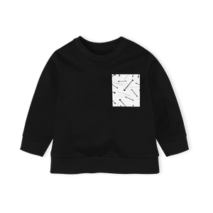 Sweater - Black/Arrows pocket