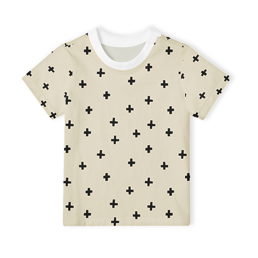 Short Sleeve T-Shirt - Cross Stone/Black