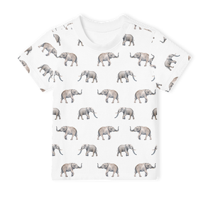 Short Sleeve T-Shirt - Elephants