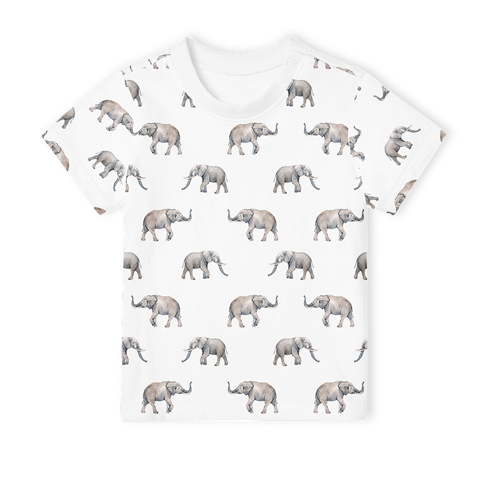 Short Sleeve T-Shirt - Elephants