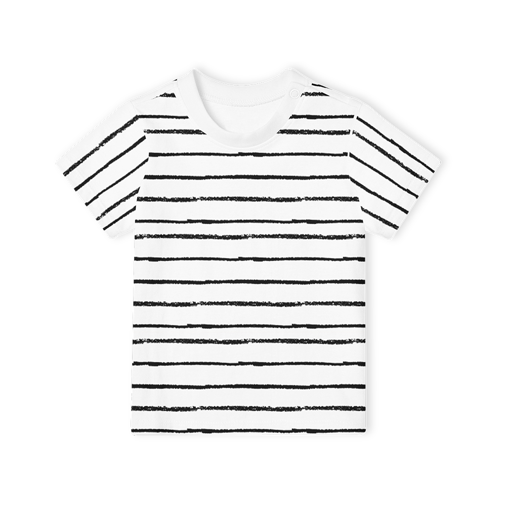 Short Sleeve T-Shirt - Stripes White
