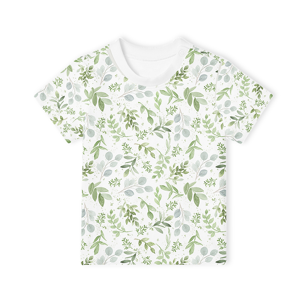 Short Sleeve T-Shirt - Watercolour Leaves