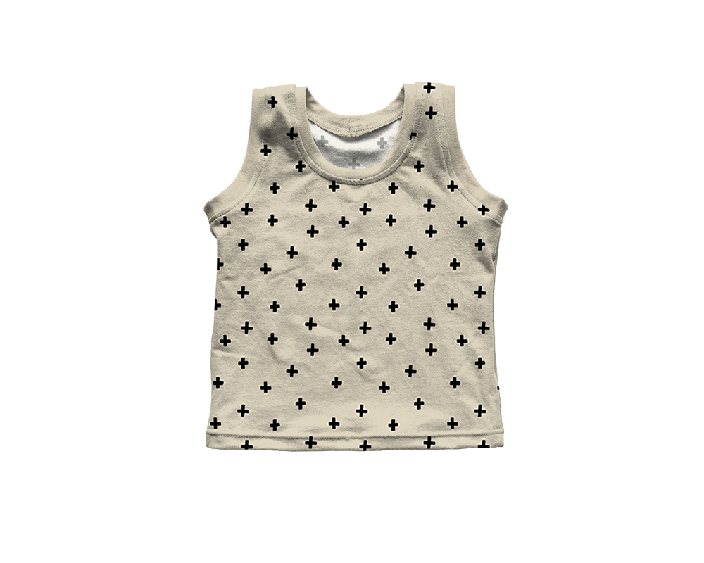 Tank Top - Cross Stone Black