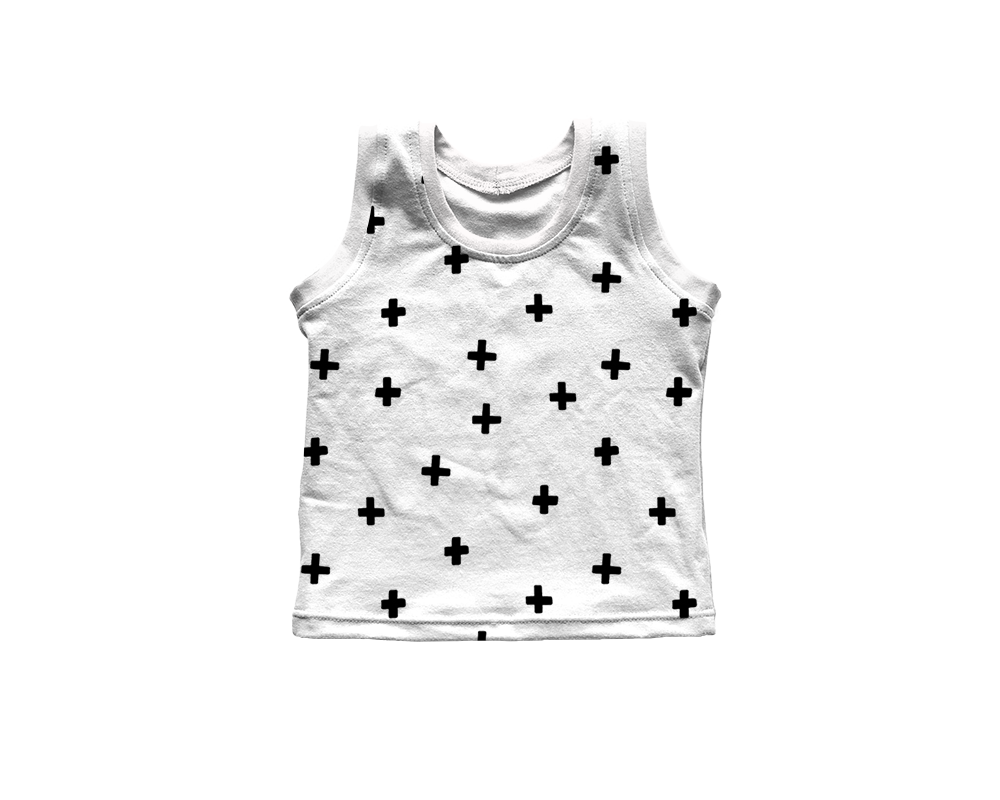 Tank Top - Cross Black